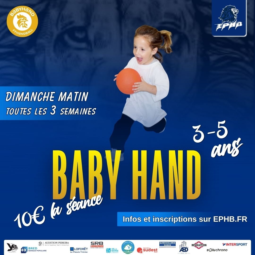 Première session Baby Hand pour les 3-5 ans.
