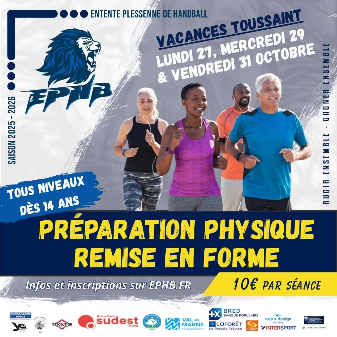 Stage TOUSSAINT Préparation Physique & Remise en Forme - Tous niveaux !
